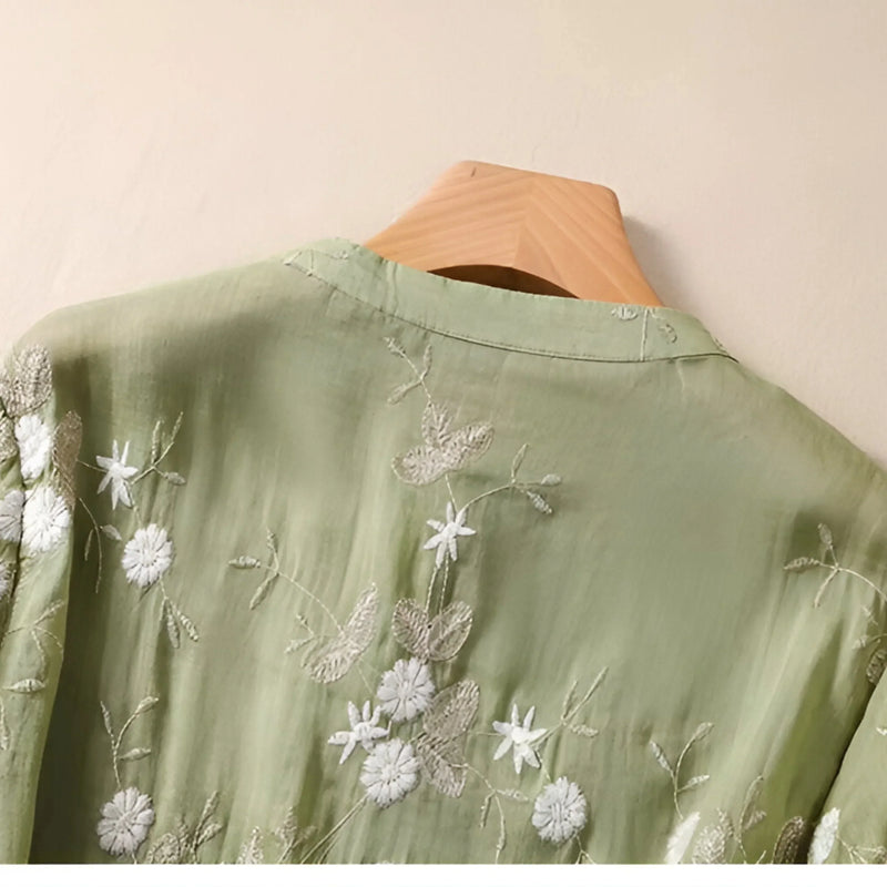 Mila | Top in cotone ricamato
