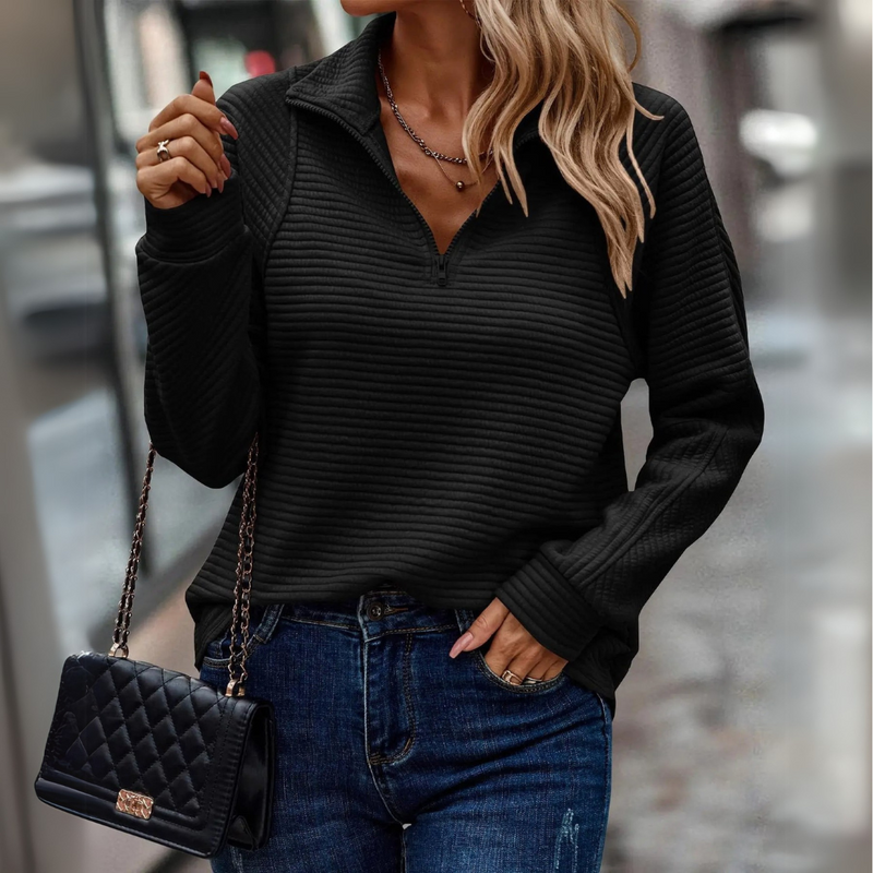 Ginevra | Maglione raffinato con scollo a V per donna