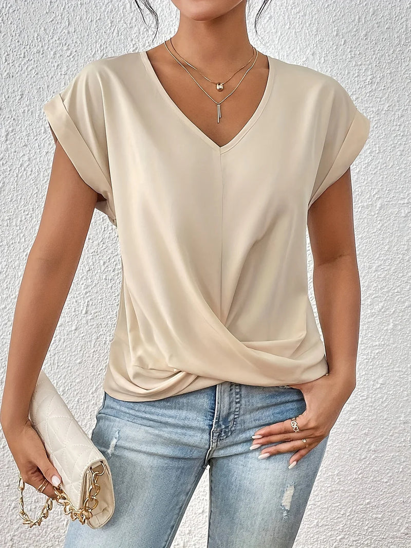 Annalisa | T-shirt casual con scollo a cuore